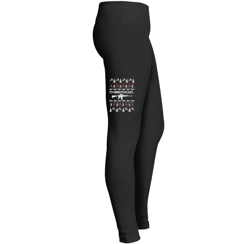 My Christmas List Is My Guns For Ugly Christmas Sweater Leggings