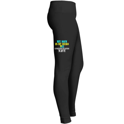 My Son Is My Hero Of United States Navy Tshirt 2 Leggings