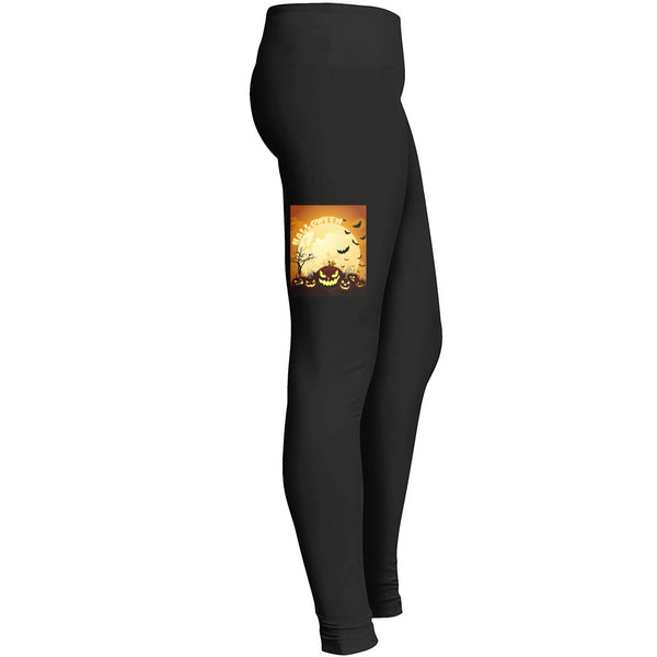 Pumpkins Bat Halloween Leggings