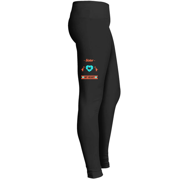Sister A Piece Of My Heart Lives In Heaven Tshirt 2 Leggings