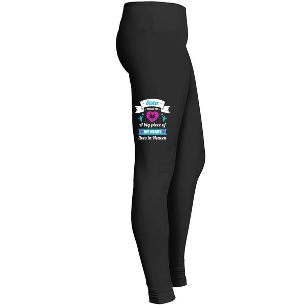 Sister A Piece Of My Heart Lives In Heaven Tshirt 1 1 Leggings