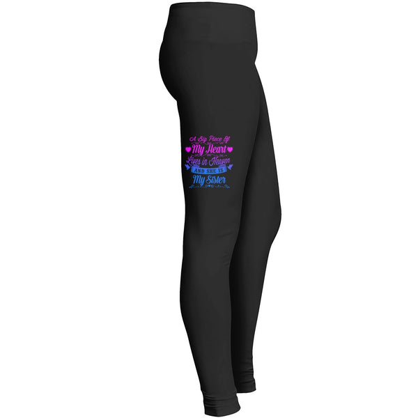 Sister A Piece Of My Heart Lives In Heaven Tshirt 4 Leggings