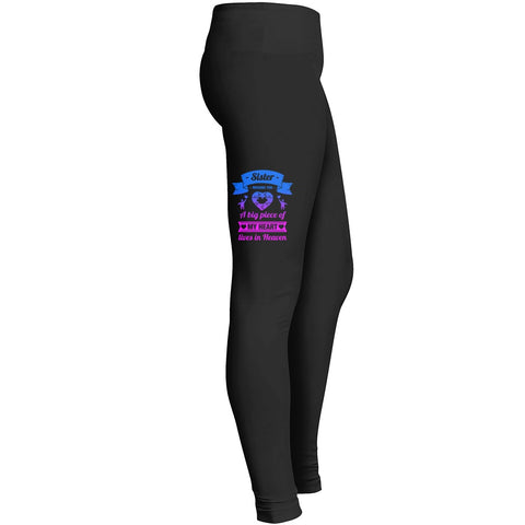 Sister A Piece Of My Heart Lives In Heaven Tshirt 5 Leggings