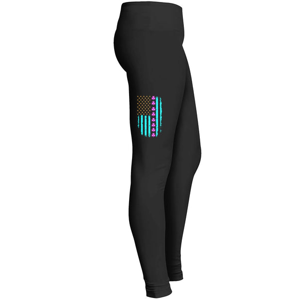 St Patricks Day Irish American Flag Tshirt 1 2 Leggings