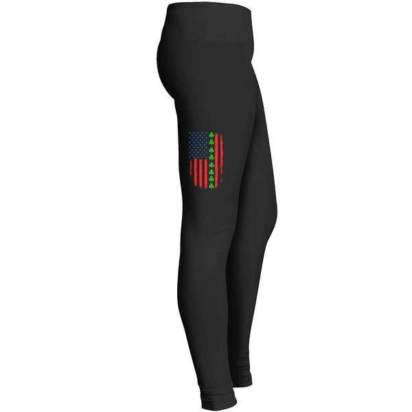 St Patricks Day Irish American Flag Tshirt 1 Leggings