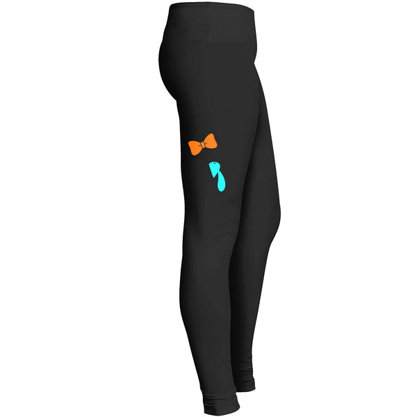 Thanksgiving Turkey Face With Bow Funny Tshirt 2 Leggings