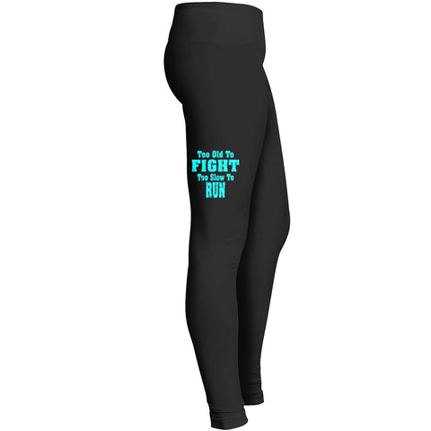 Trump Too Old To Fight Too Slow To Run 2 Leggings