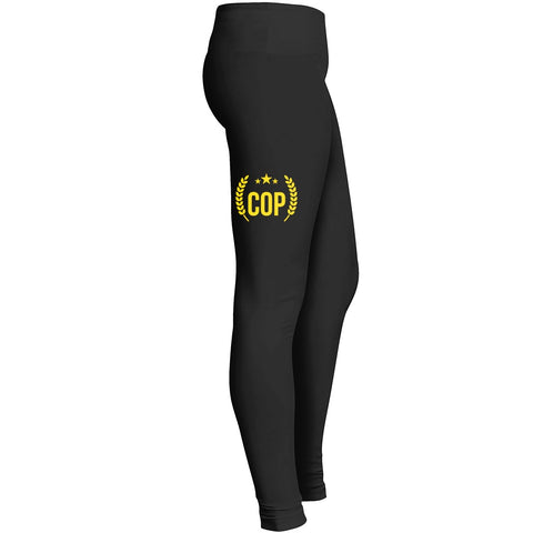 Worlds Okayest Cop Police Officer Tshirt 1 2 Leggings