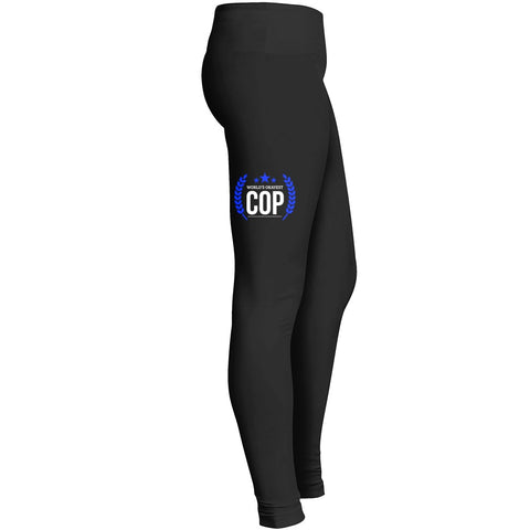 Worlds Okayest Cop Police Officer Tshirt Leggings
