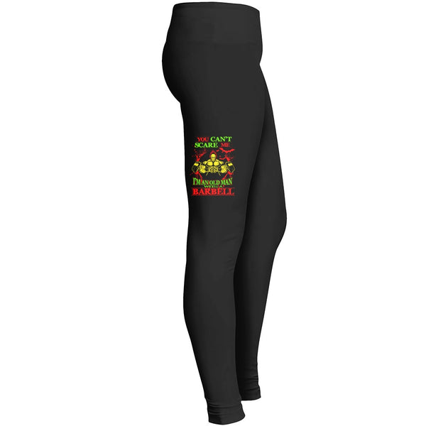 You Cant Scare Meim An Old Man With A Barbell Leggings