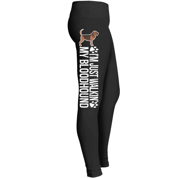 Walking My Bloodhound Leggings
