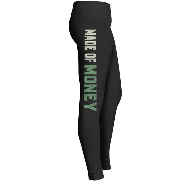 Made Of Money Leggings Funny Dollar Yoga Pant For Workout Girls Ladies Money Tights 