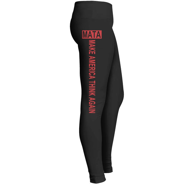 Make America Think Again Leggings Awesome Usa Lover Running Tights Hot Yoga Pant Leggings