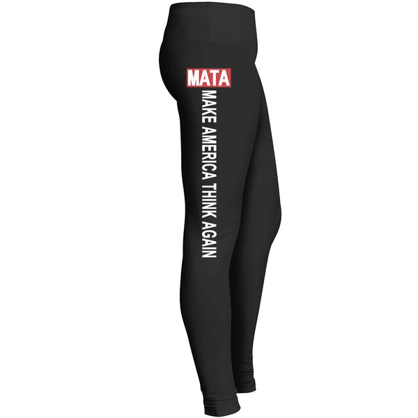Make America Think Again Leggings Awesome Usa Lover Running Tights Hot Yoga Pant Leggings