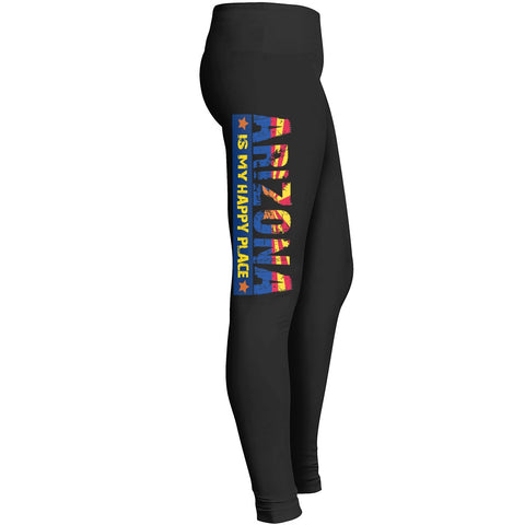 Arizona Is My Happy Place Leggings For Arizona Lover Girl Fit For Outdoorindoor Or Yoga Leggings