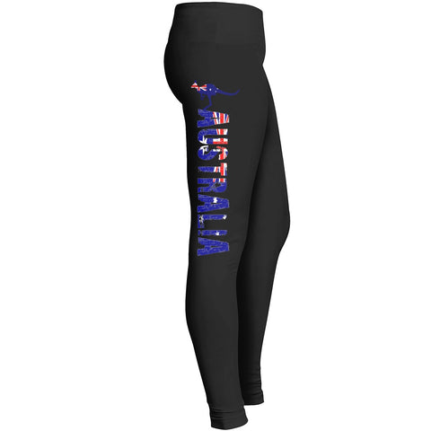 Australia Country Leggings Australian Flag Girls Leggings Fit For Outdoor Indoor With Australia Map Leggings