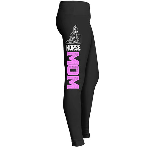 Horse Racing Mom Leggings Awesome Women Tights For Horse Lover Mommy 