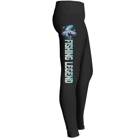 Poppop The Fishing Legend Awesome Fishing Leggings For Poppop Leggings