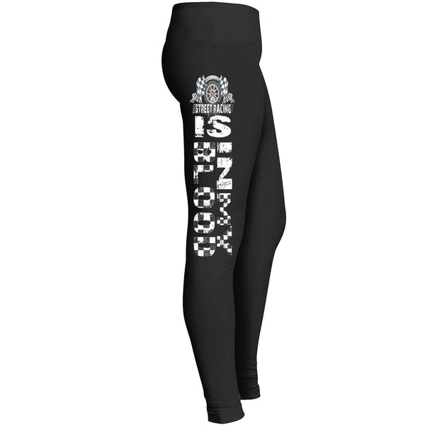 Street Racing Is In My Blood Automotive Racing Girls Leggings Leggings