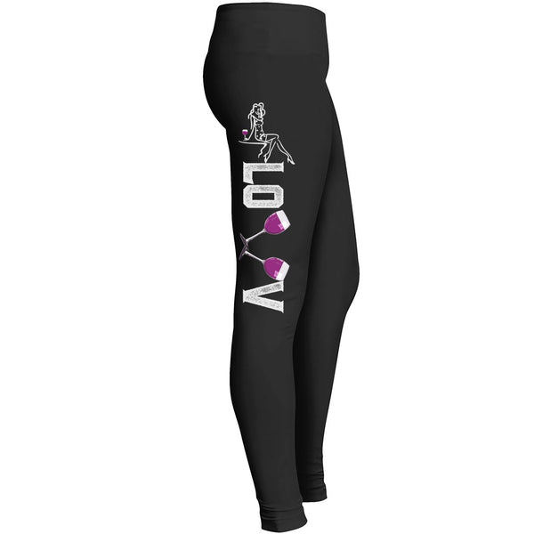 Love Beer Leggings For Alcohol Wine Beer Champagne Lover Girl Wife Girlfriend Mom Workout Tight Pant Leggings