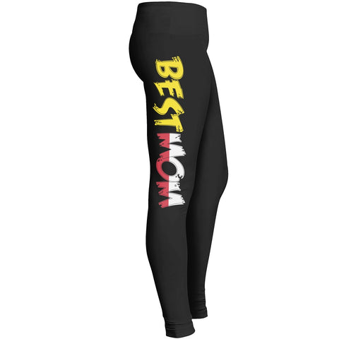 The Best Gamer Mom Ever Leggings Awesome Gaming And Workout Legging Fit For Outdoor And Indoor Mom M Leggings