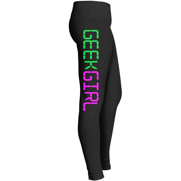 Geek Girl Leggings Geeky Fashion Leggings Awesome Geek Tech Workout Tights For It Girls Moms For Wif Leggings