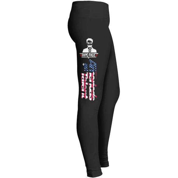 America Got Talent Tape Faces Boy Tv Show Leggings Leggings