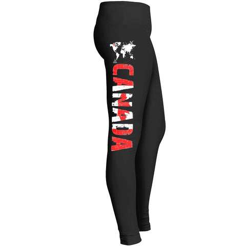 Canada Girl Leggings Patriotic Canada Lover Wife Women Mom Or Girls Tights Fir For Indoor Or Outdoor Leggings