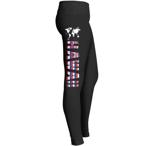 Hawaii Girl Leggings Patriotic Hawaii Usa State Lover Wife Women Mom Or Girls Tights Indoor Outdoor Leggings