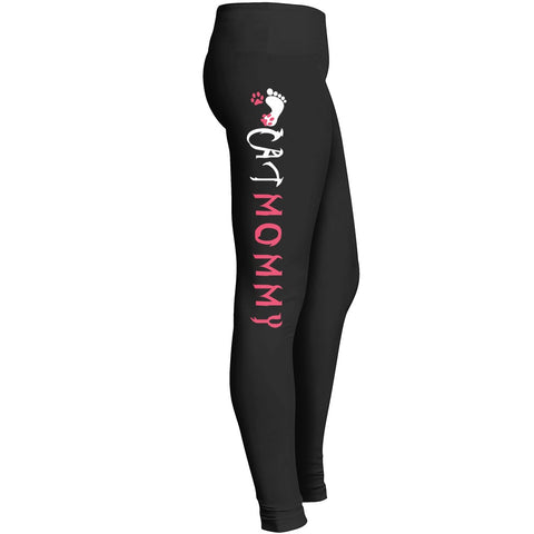 Cat Mommy Leggings For Cat Lover Mother Mom Girl Lady Fit For Indoor And Outdoor Even Yoga Workout Leggings