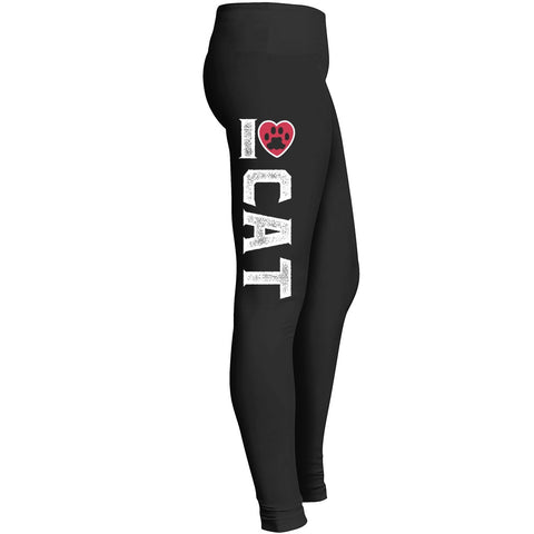 I Love Cat Leggings Fit For Indoor Outdoor Workout Yoga For Women Girl Wife Mom Lady Mommy Best Gift Leggings