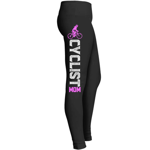 Cyclist Mom Leggings Fit For Indoor Outdoor Workout Yoga And Cycling For Women Girl Wife Mom Lady Mo Leggings
