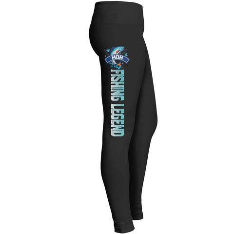 Fishing Mom Leggings Forawesome Girl Mommy Lady Pants Fit For Indoor Outdoor Workout Yoga Fishing Leggings