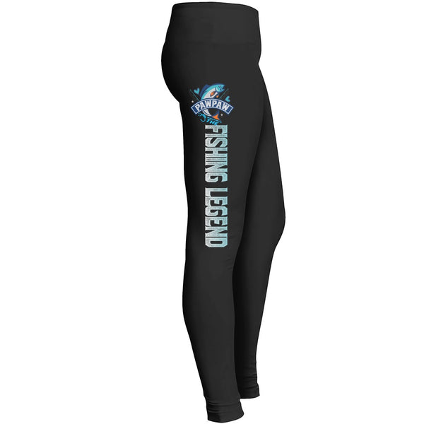 Fishing Papaw The Fishing Legend Leggings Forawesome Girl Mommy Lady Grand Mom Grandmother Grandma Leggings