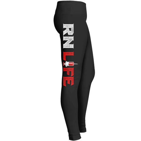Rn Nurse Life Leggings For Nursing Job Girl Women Wife Mom Fit For Indoor Outdoor Workout Yoga Tight Leggings