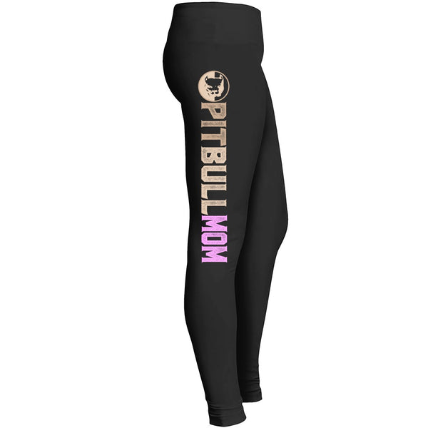 Pitbull Mom Dog Leggings Kitty Cats Lover Leggings For Awesome Girls Mom Mommy Lady Women Wife Leggings