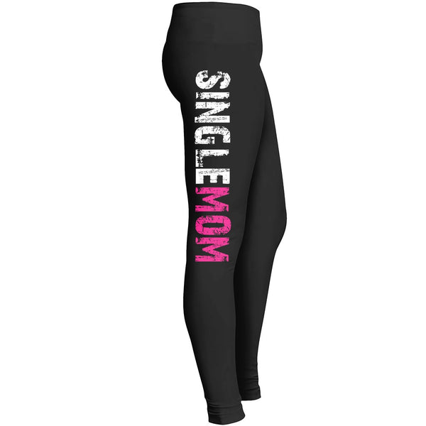 Single Mom Leggings Kitty Cats Lover Leggings For Awesome Girls Mom Mommy Lady Women Wife Grandmom Leggings