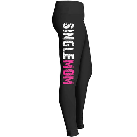 Single Mom Leggings Kitty Cats Lover Leggings For Awesome Girls Mom Mommy Lady Women Wife Grandmom Leggings