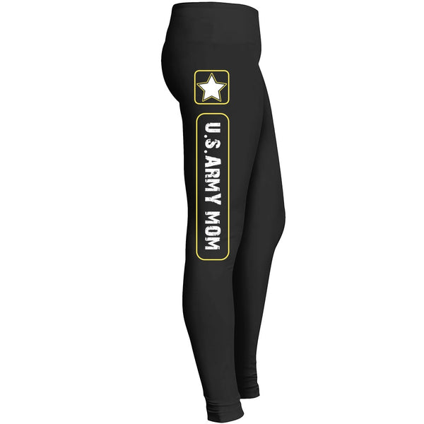 Us Army Mom Leggings For Awesome Girls Mom Mommy Lady Women Wife Grandmother Fit For Indoor Outdoor Leggings