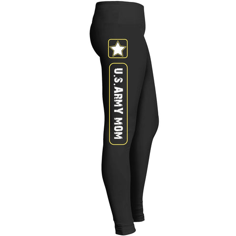 Us Army Mom Leggings For Awesome Girls Mom Mommy Lady Women Wife Grandmother Fit For Indoor Outdoor Leggings