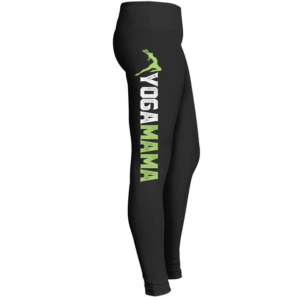 Yoga Mama Fitness Workout Leggings For Awesome Girls Mom Mommy Lady Women Wife Grandmother Fitted Leggings