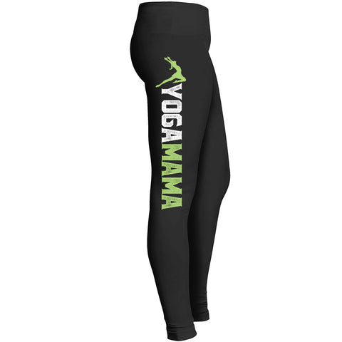 Yoga Mama Fitness Workout Leggings For Awesome Girls Mom Mommy Lady Women Wife Grandmother Fitted Leggings