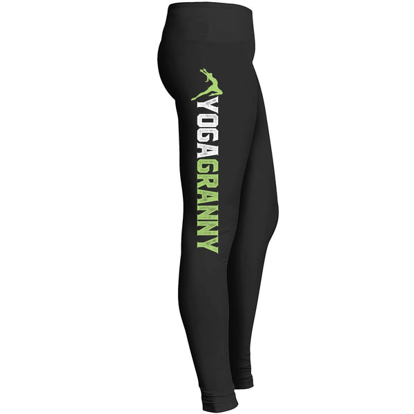 Yoga Granny Fitness Workout Leggings For Awesome Girls Mom Mommy Lady Women Wife Grandmother Fitted Leggings
