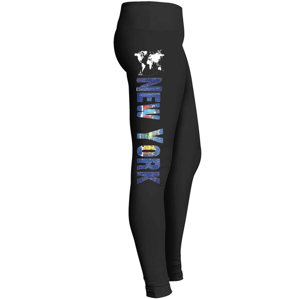 New York Usa Patriotic Leggings For Independence Day Awesome Girls Mom Mommy Lady Women Wife Grandma Leggings