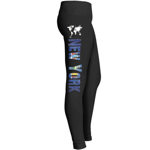 New York Usa Patriotic Leggings For Independence Day Awesome Girls Mom Mommy Lady Women Wife Grandma Leggings