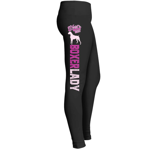 Worlds Best Boxer Dog Mom Leggings Fit For Indoor Outdoor Workout Yoga Suitable Tights Pant For Mom Leggings