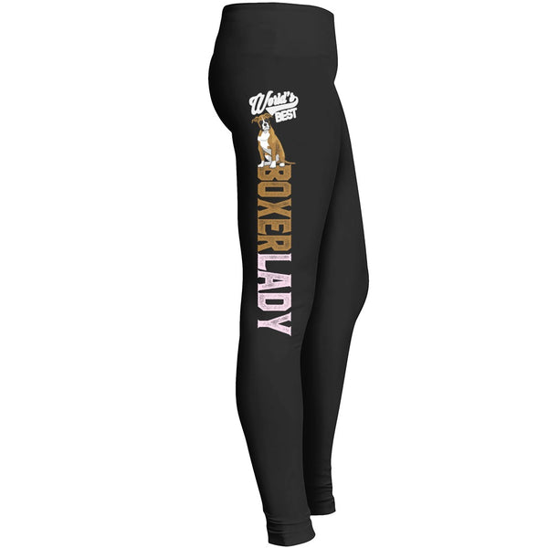 Worlds Best Boxer Dog Mom Leggings Fit For Indoor Outdoor Workout Yoga Suitable Tights Pant For Mom Leggings