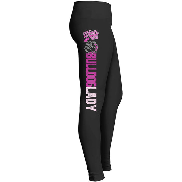 Worlds Best Bulldog Dog Mom Leggings Fit For Indoor Outdoor Workout Yoga Suitable Tights Pants Leggings