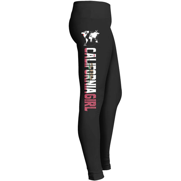 California Girl Leggings Fit For Indoor Outdoor Workout Yoga Suitable Tights Pant For Mom Lady Girl Leggings