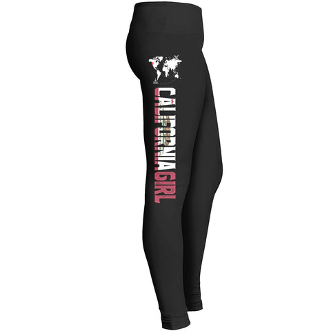 California Girl Leggings Fit For Indoor Outdoor Workout Yoga Suitable Tights Pant For Mom Lady Girl Leggings